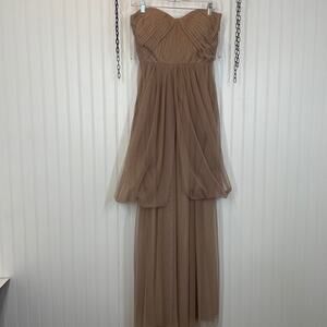 NWT Birdy Grey Sandy Taupe Christina Covertible Dress Size M Bridesmaid Wedding